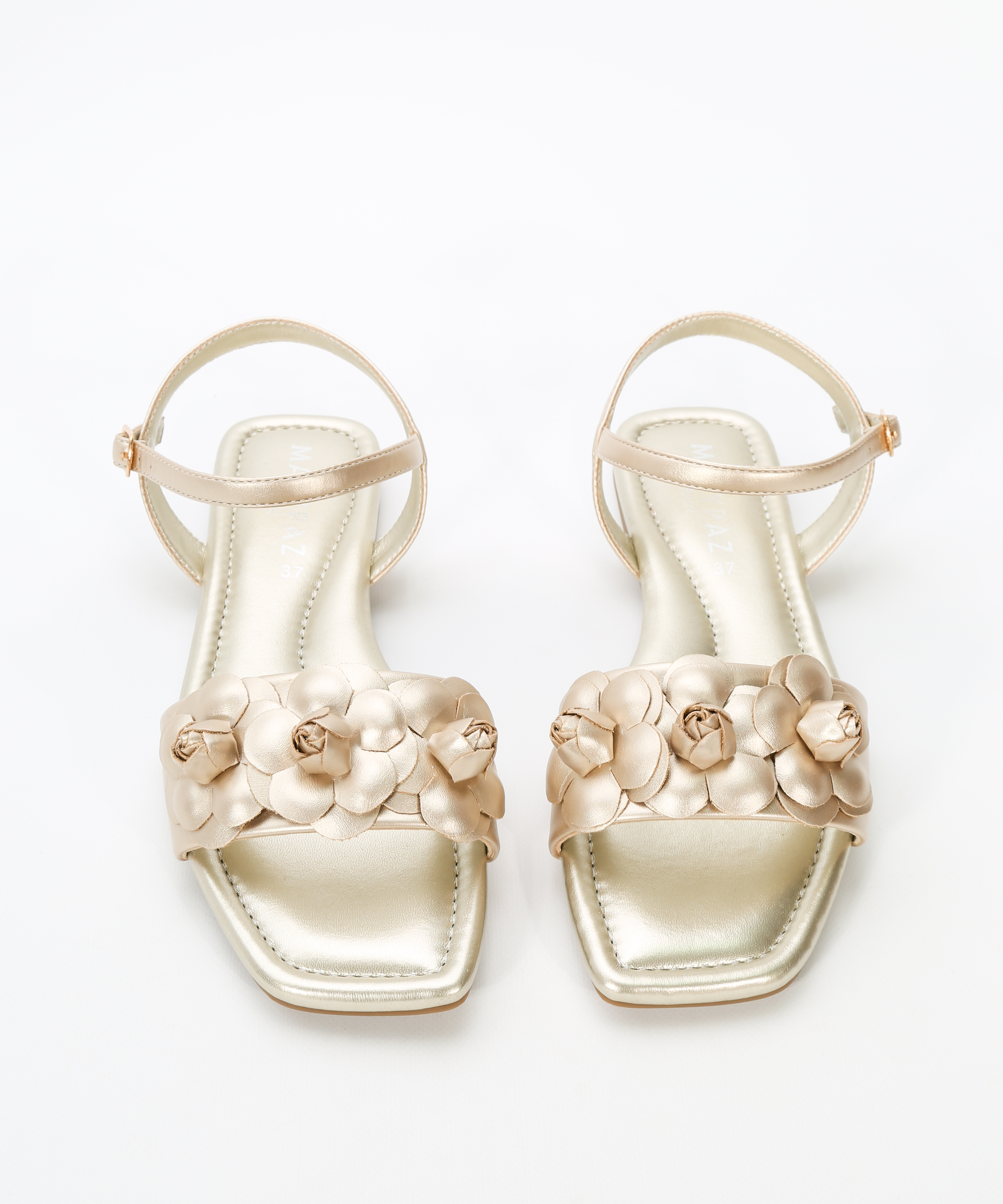 Sandalias planas flores image number null